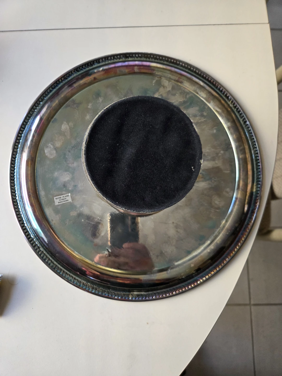 Cake stand Silver Plated E.P. Iron. Vintage Classic - photo 4