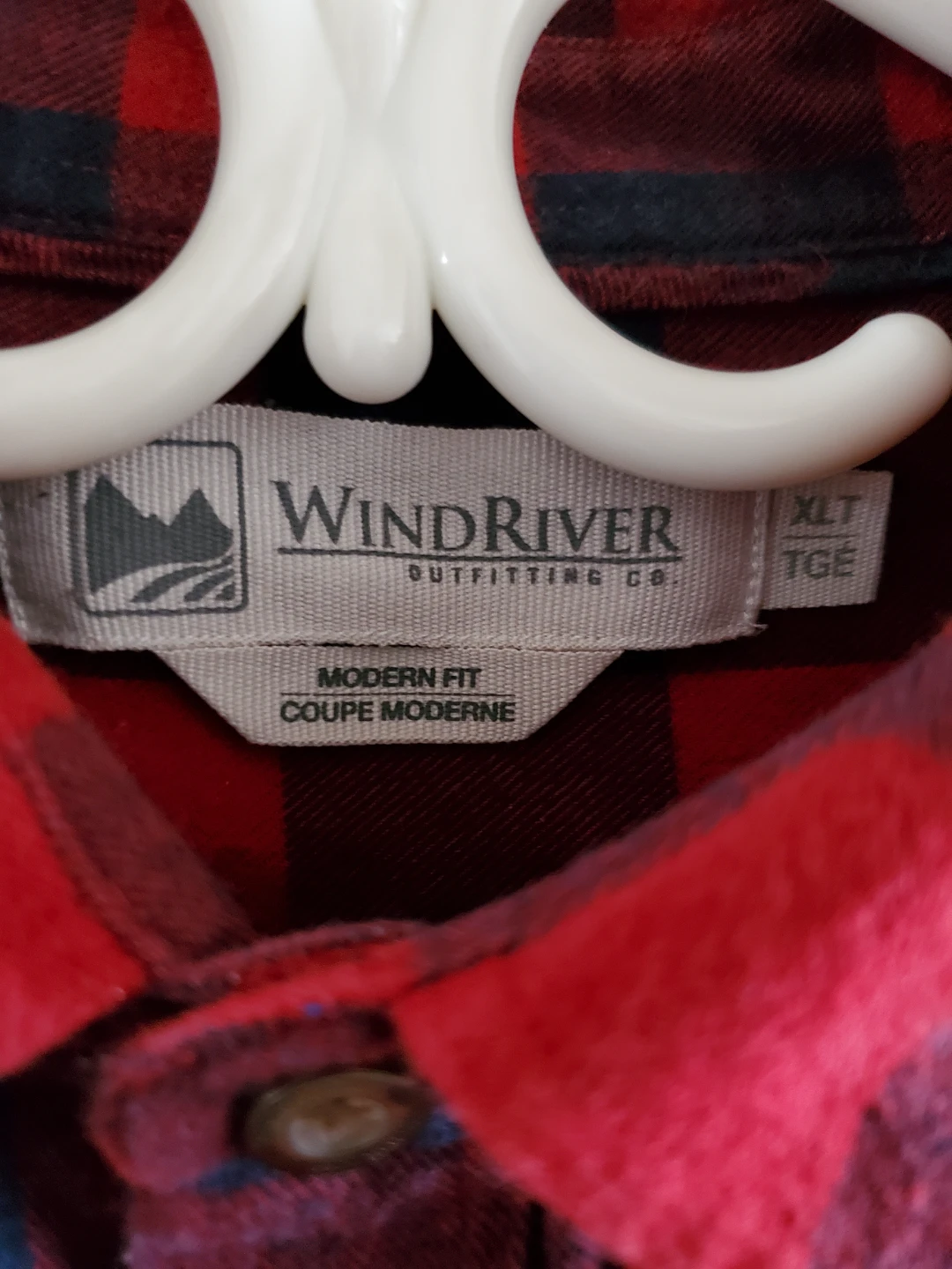 Men's WindRiver Plaid Flannel Shirt XLT - photo 4
