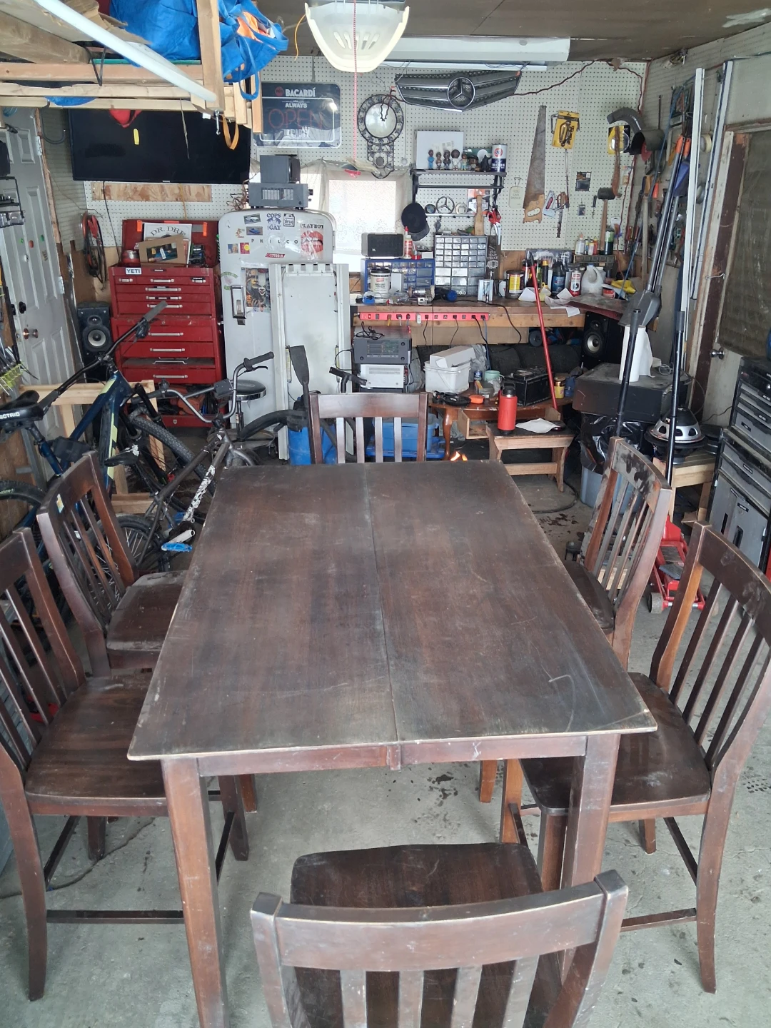 Wooden Dining Table and Chairs Set - photo 2