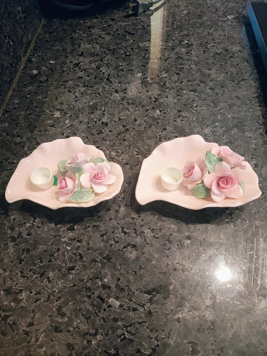 Adderley Bone China Floral Trinket Dish Set
