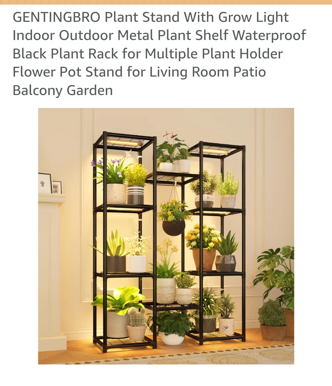 9 tier plant stand with grow light*new* - photo 2