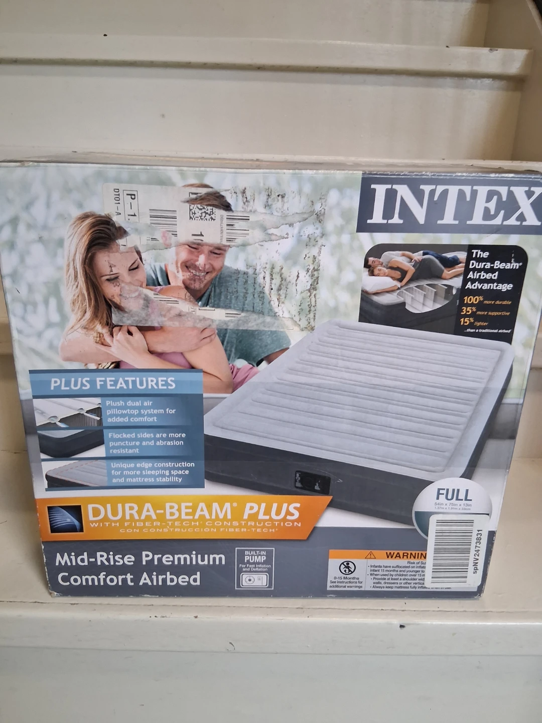 Intex Mid-Rise Premium Comfort Airbed - Full Size