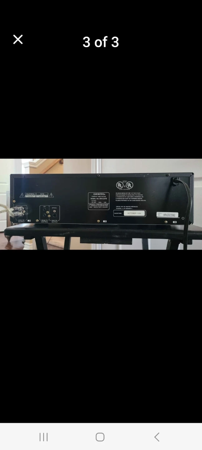 ONKYO DX-C370 5-Disc CD Changer - photo 3