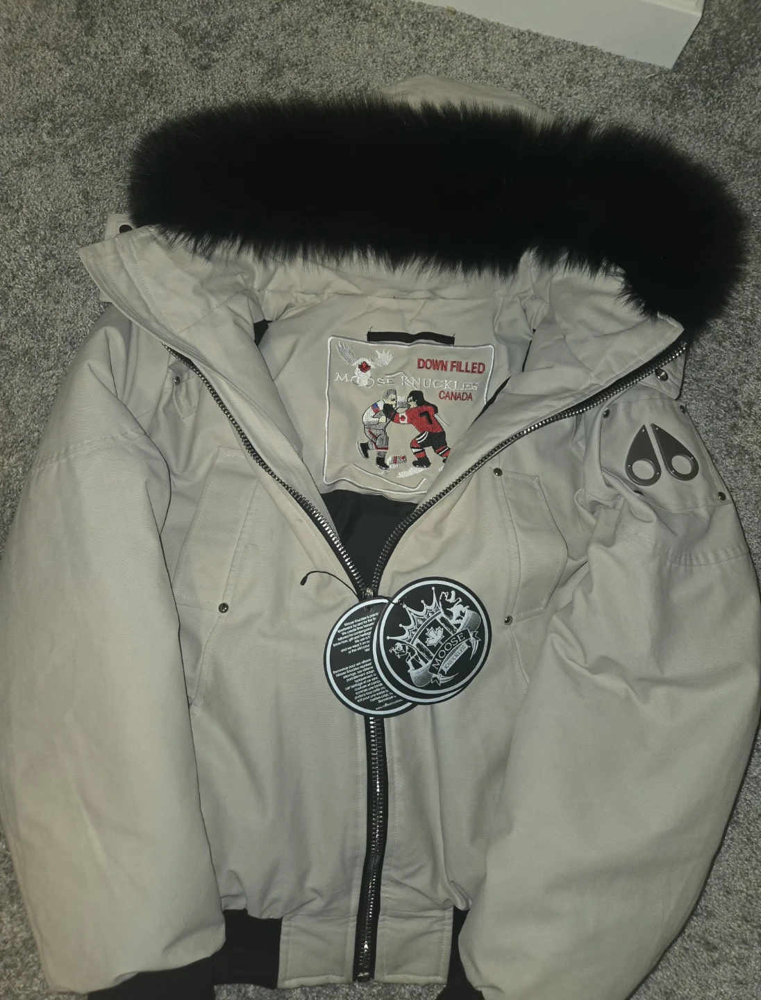Moose Knuckles Down Filled Bomber Jacket - photo 2