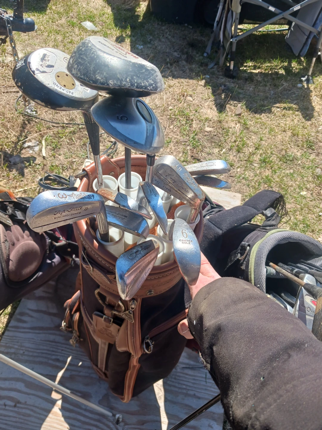 Mixed Golf Club Set with Golf Bag