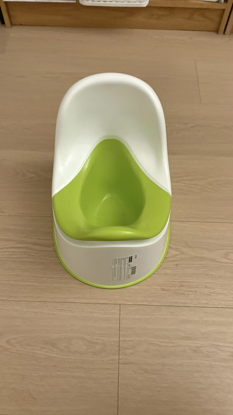 White and Green Toddler Potty Seat