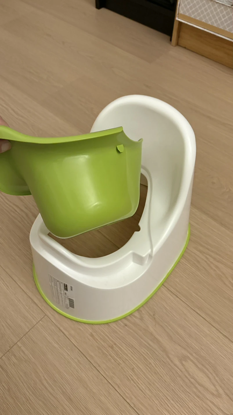 White and Green Toddler Potty Seat - photo 2