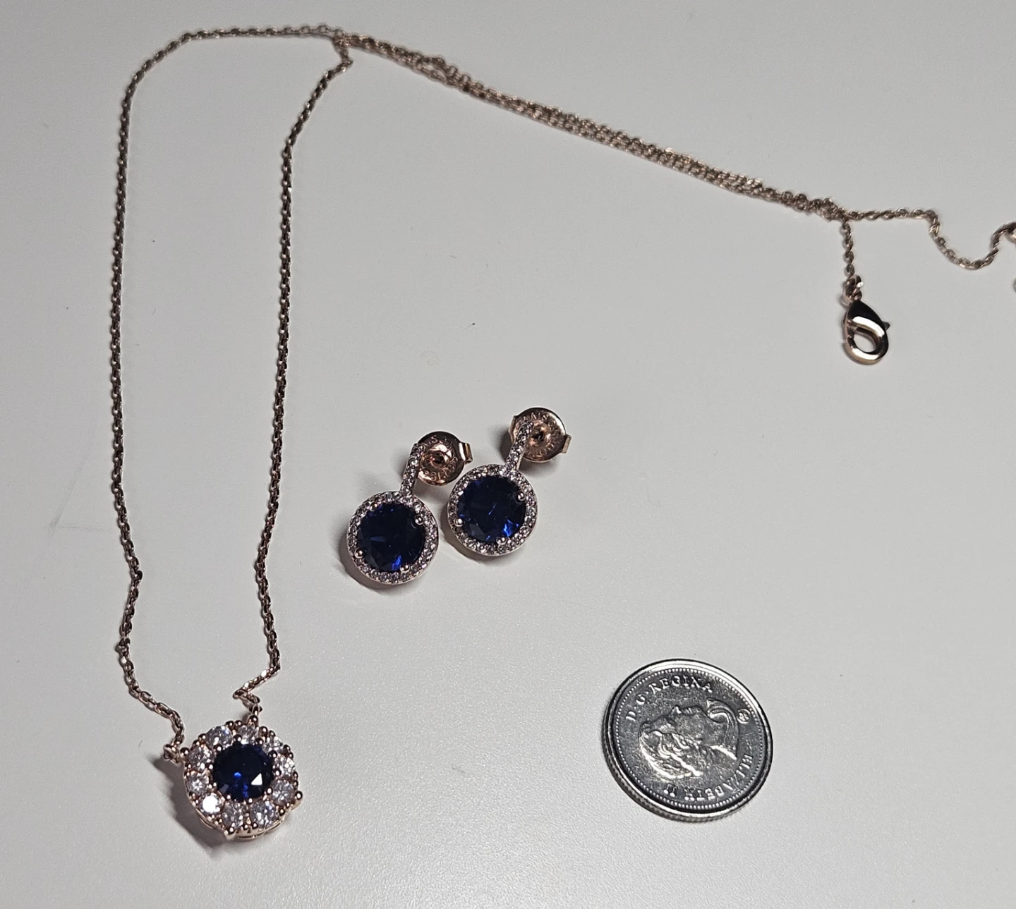 Elegant Sapphire Blue Jewelry Set - photo 2