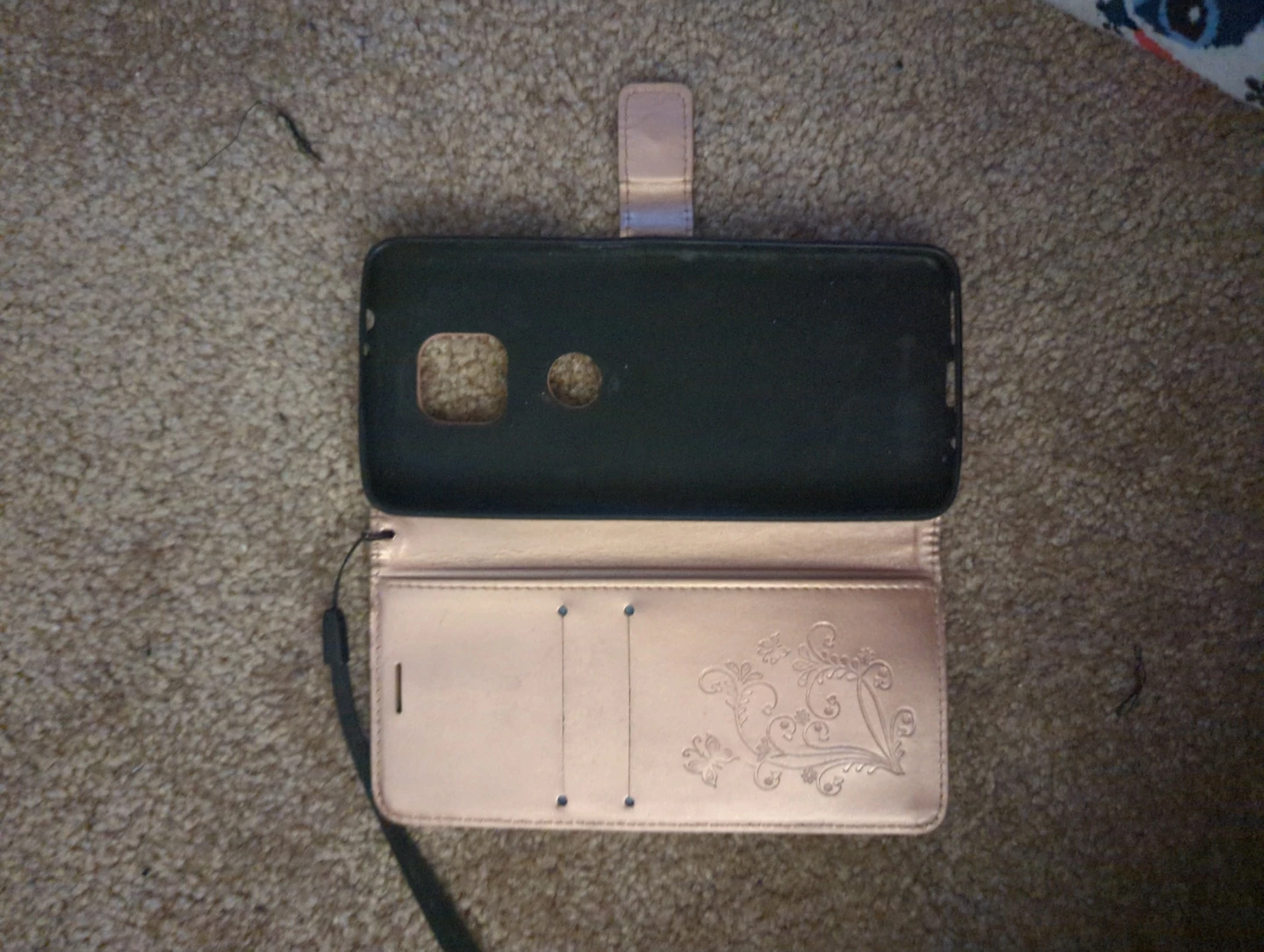 Rose Gold Butterfly Folio Phone Case - photo 2
