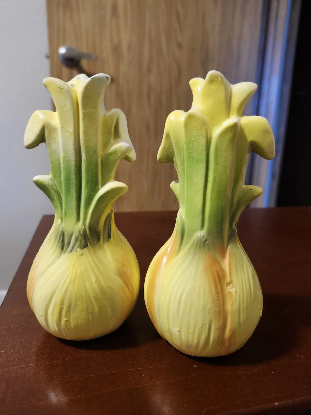 Vintage Onion Salt and Pepper Shakers