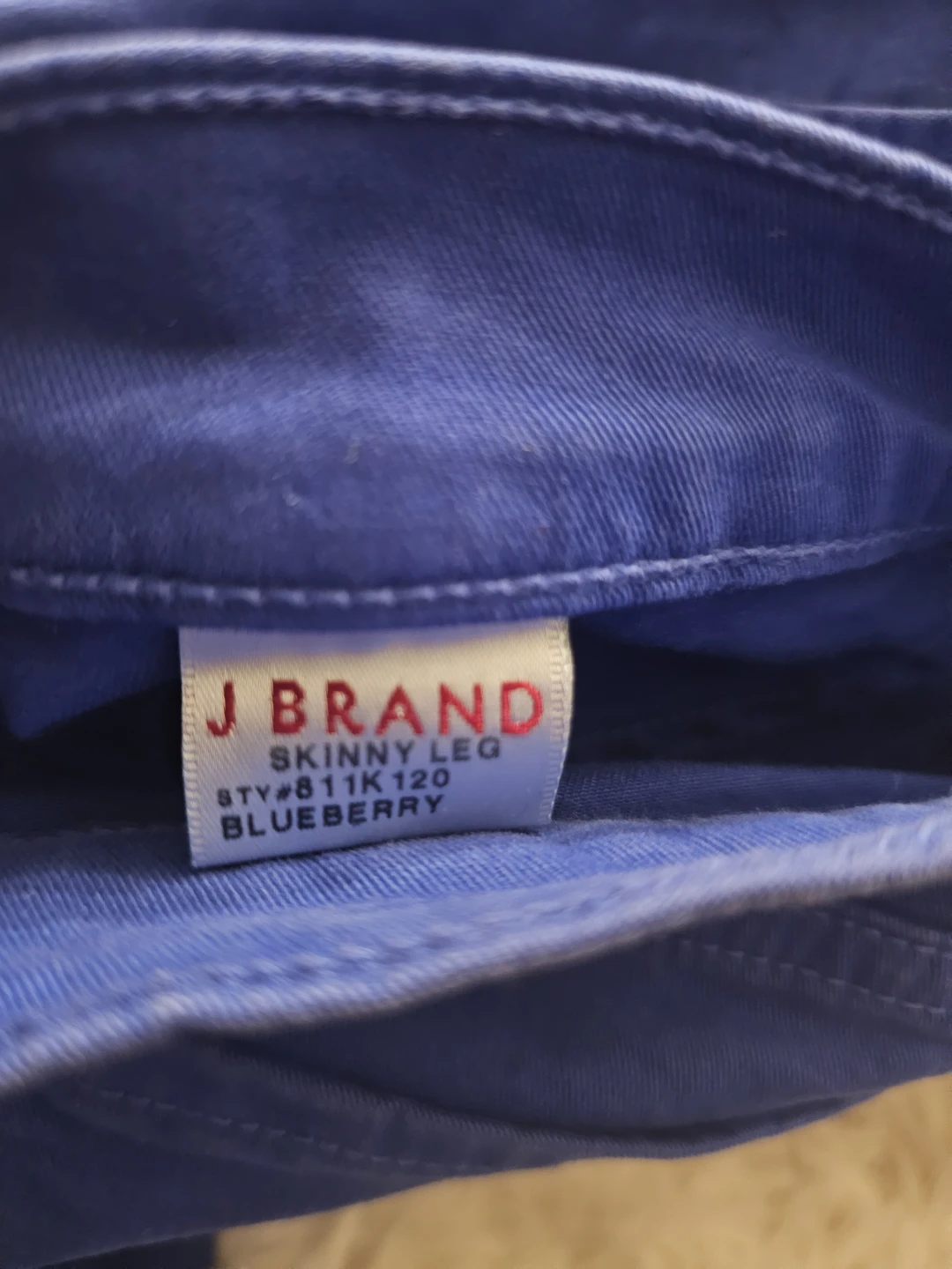 J Brand Blueberry Skinny Leg Pants Size 32 - photo 5