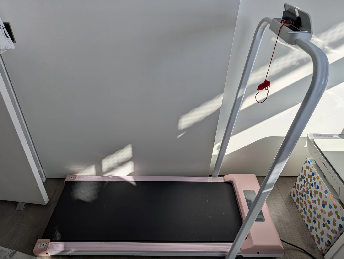 Pink Folding Treadmill with Remote - photo 3