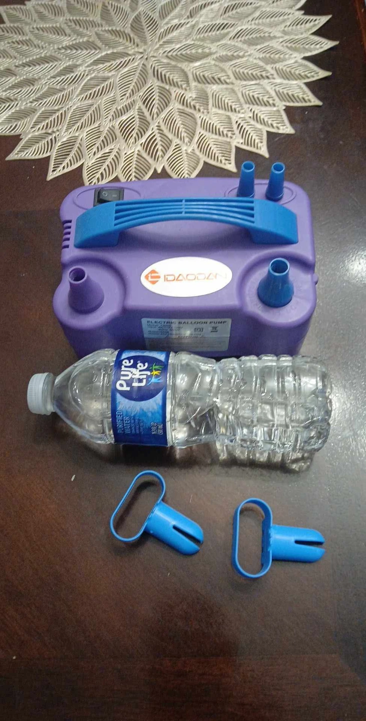 DAOQAN Electric Balloon Pump with 2 Nozzle Holders