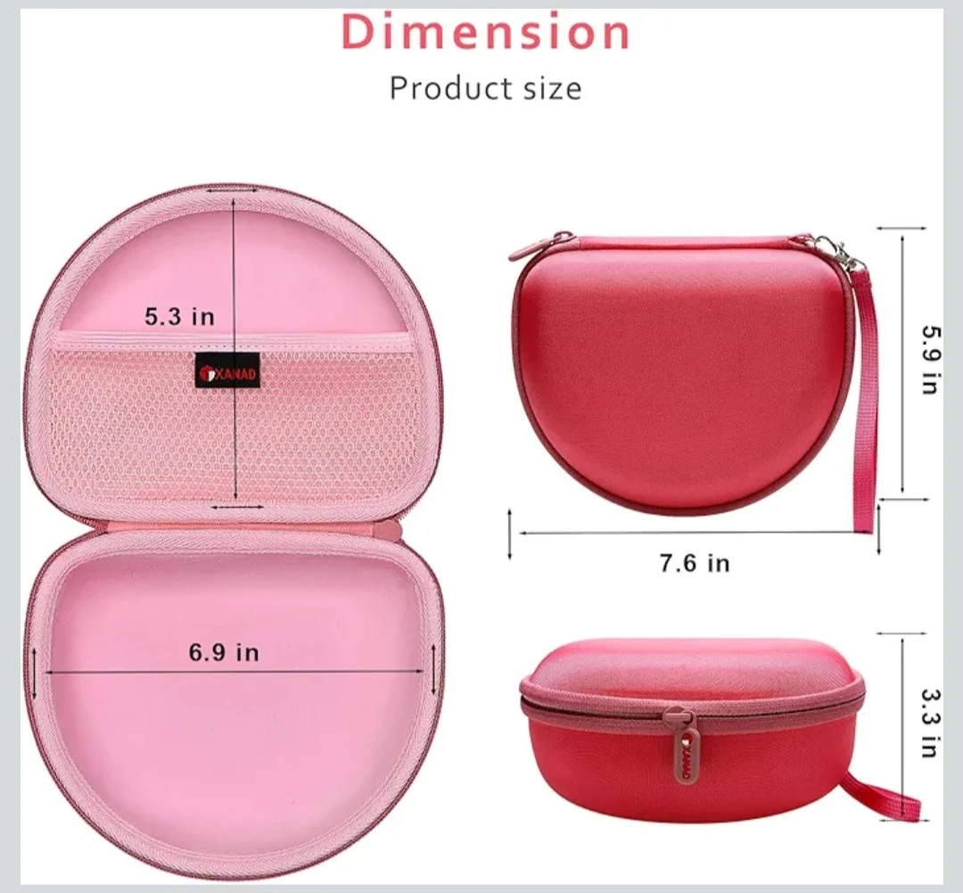 Pink Hard Shell Headphone Carrying Case - photo 4