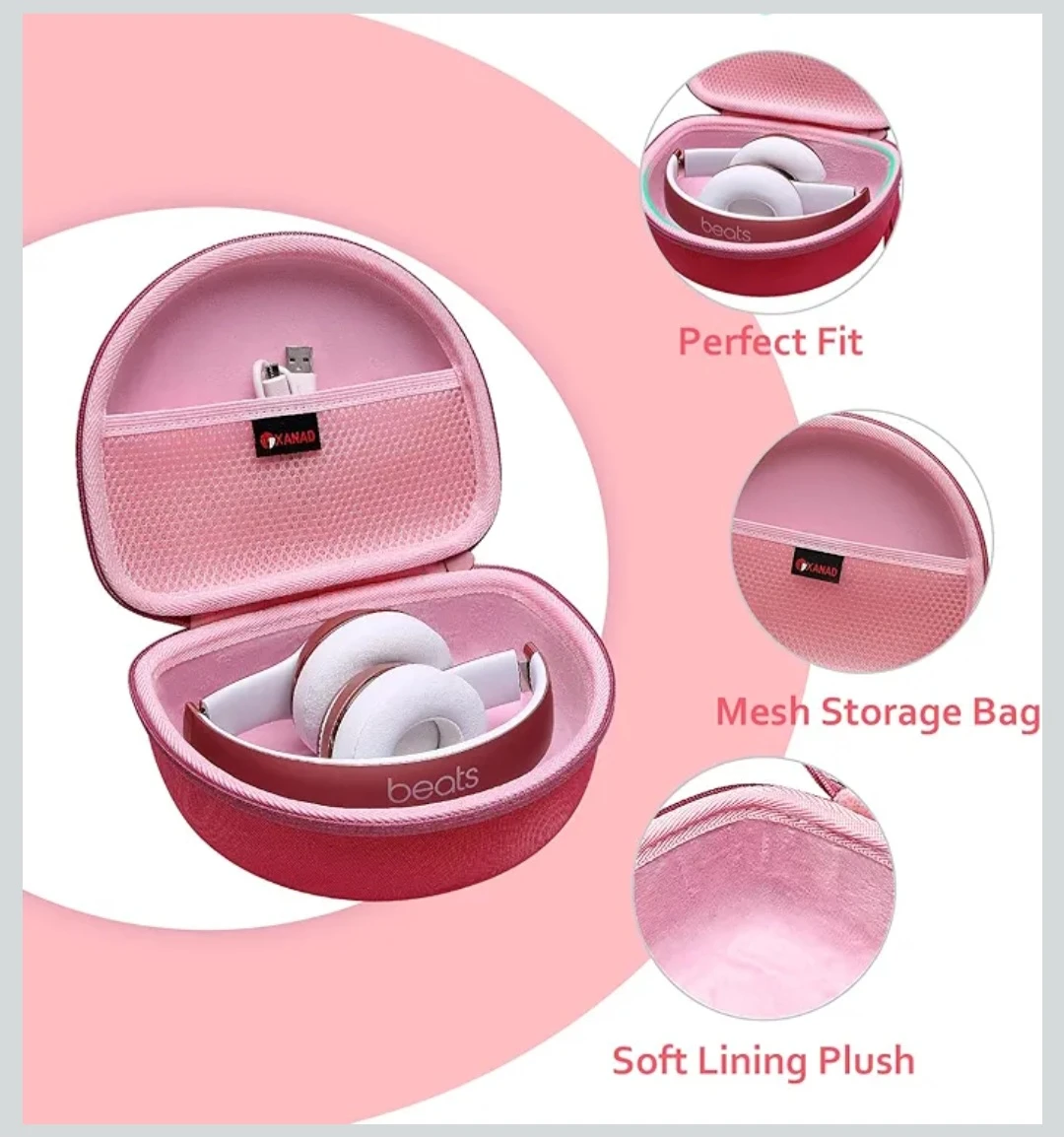 Pink Hard Shell Headphone Carrying Case - photo 5