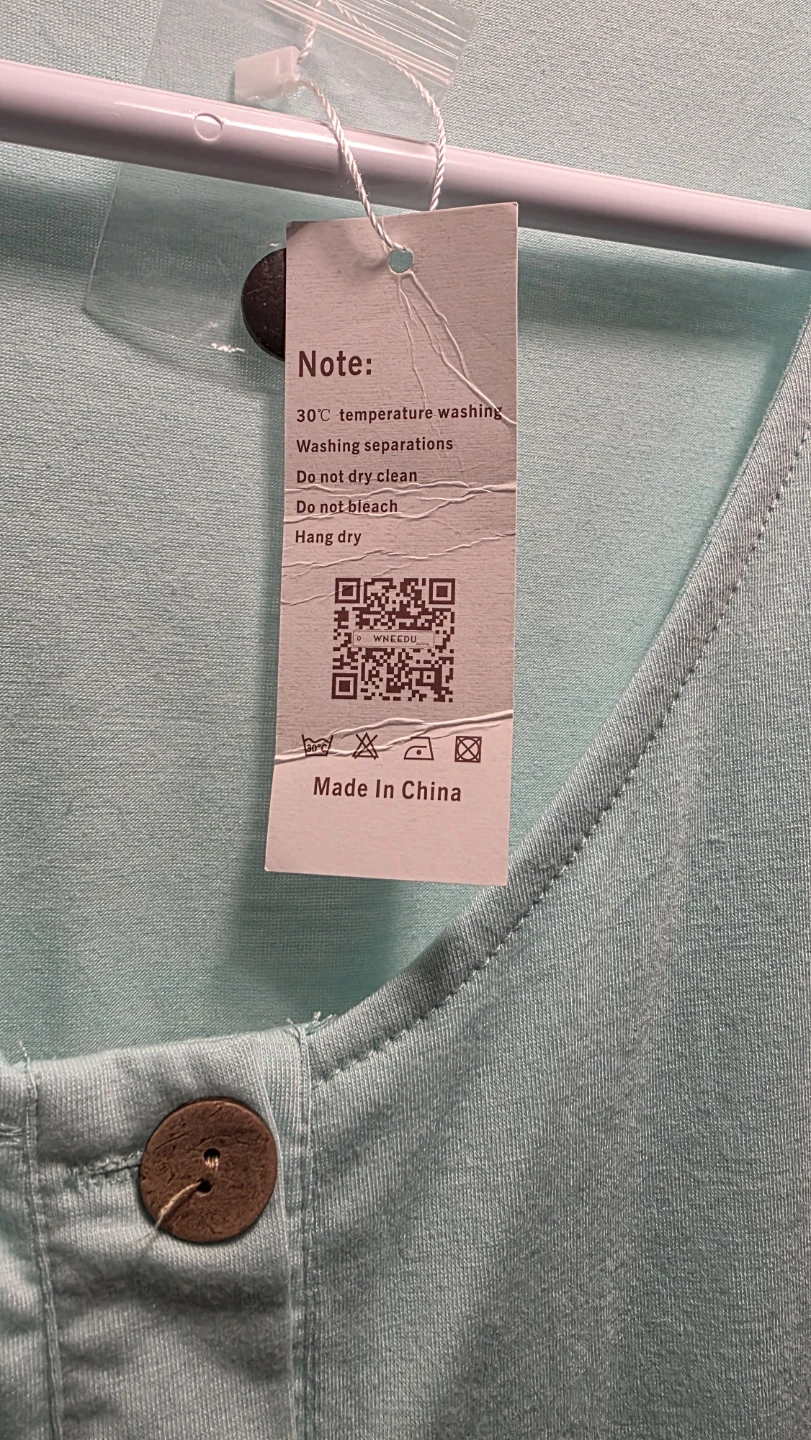 WNEEDU Women's Sleeveless Button-Down Dress - Light Blue - 3XL - photo 3
