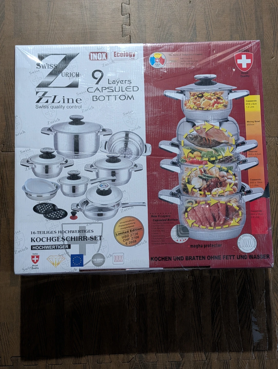 Swiss ZLine Zurich 16-Piece Cookware Set - photo 2