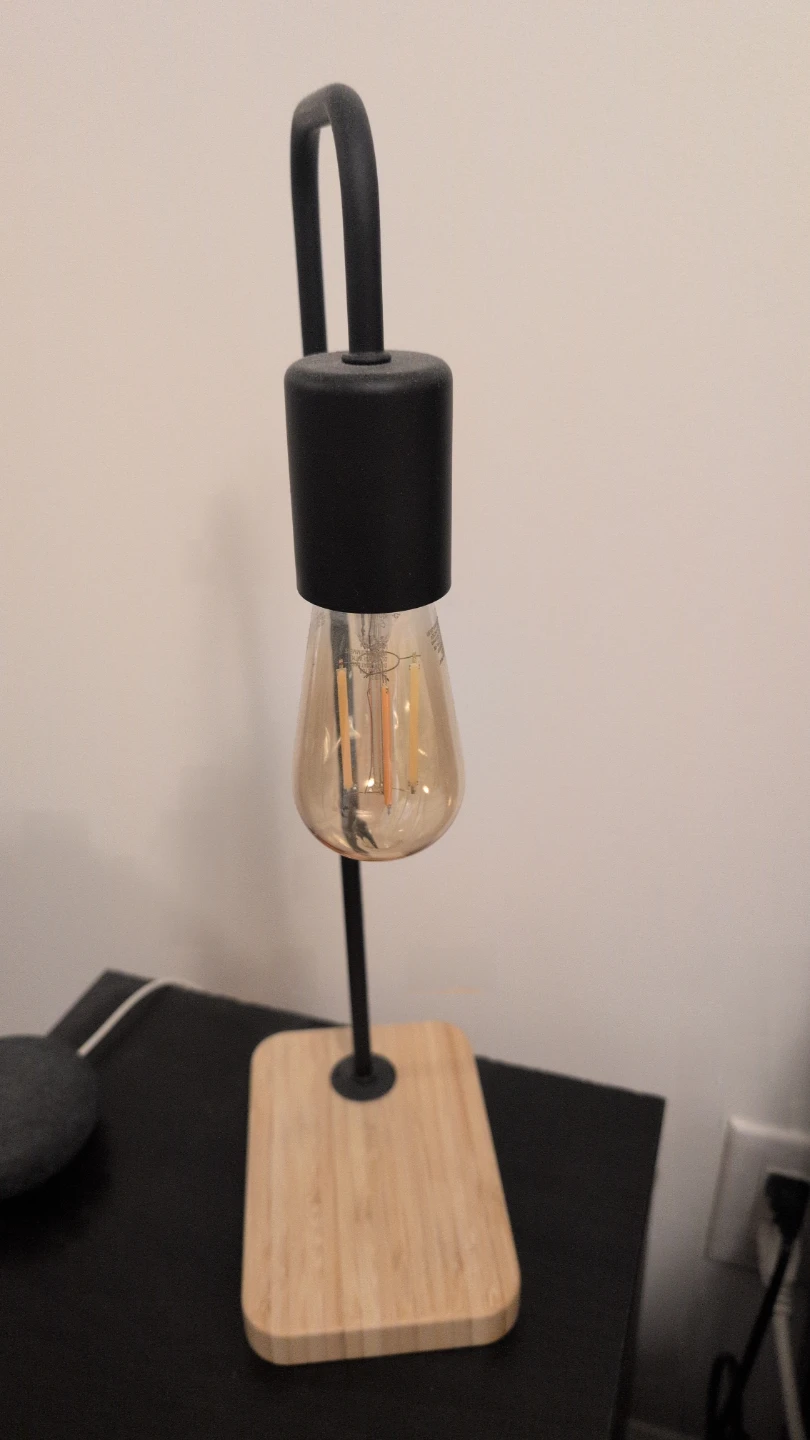 Modern LED Desk Lamp with Wood Base