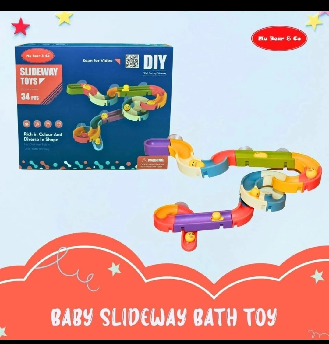 Mu Bear & Co Baby Slideway Bath Toy 34 Pcs - photo 2