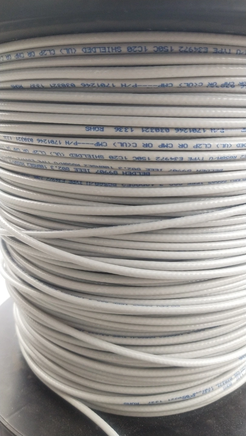 Belden 89907 E4X1000 Coaxial Cable, RG58A, Gray, 1000 ft - photo 4