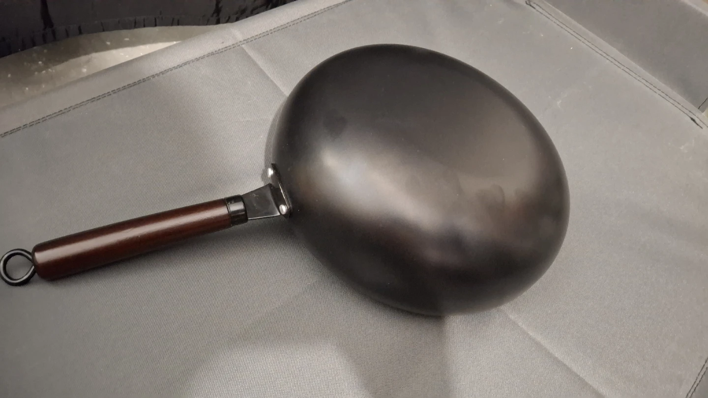 Carbon steel Wok with domed Glass Lid - photo 5
