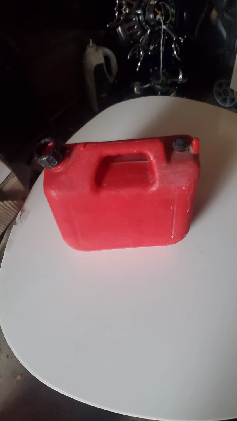 Red Plastic Gas Can - photo 4