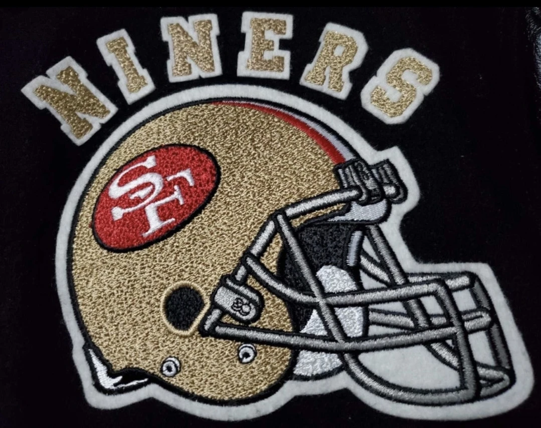 Vintage Chalk Line 49ers varsity sz MED made USA - photo 3