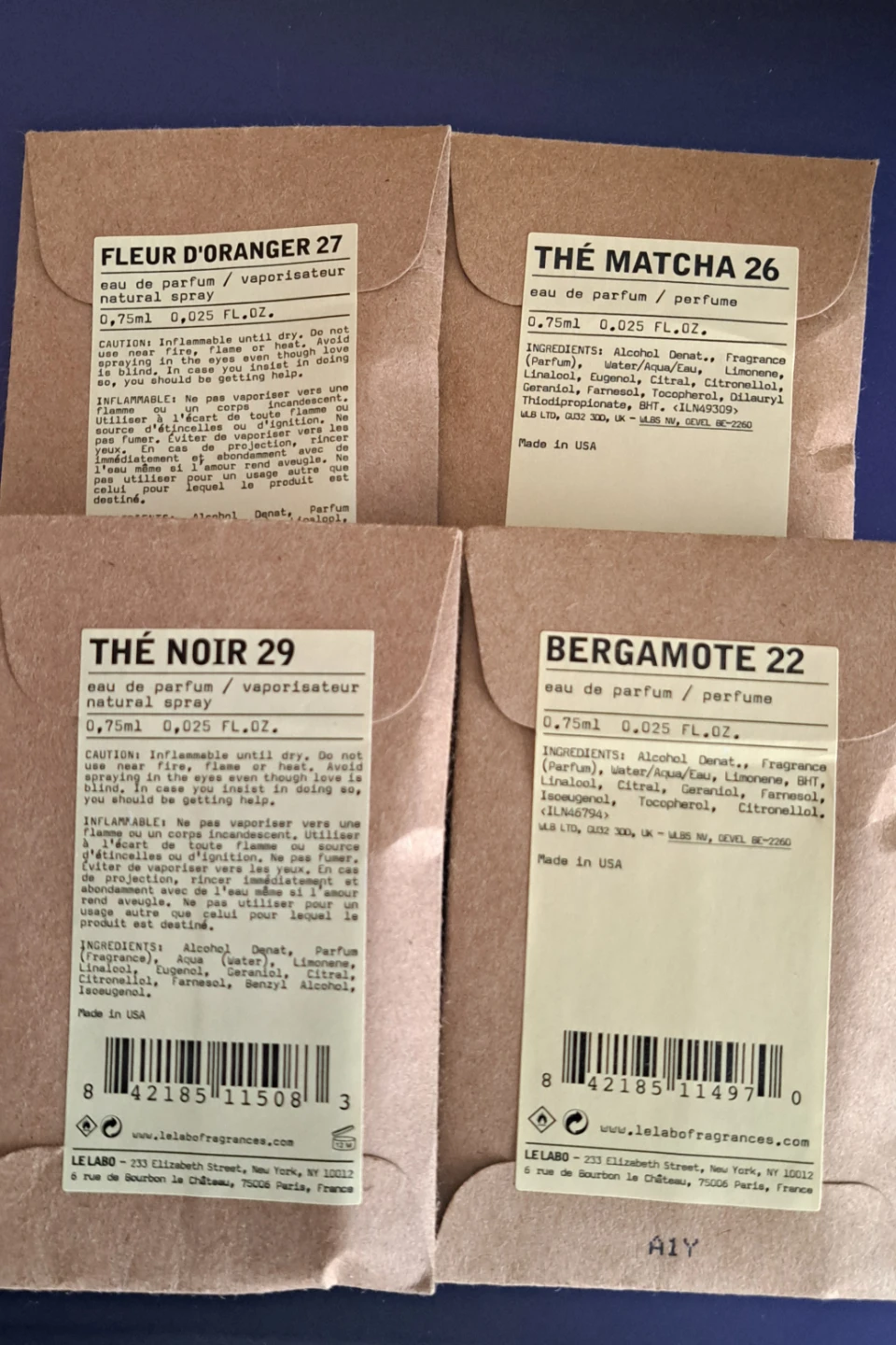 Le Labo Eau de Parfum Samples