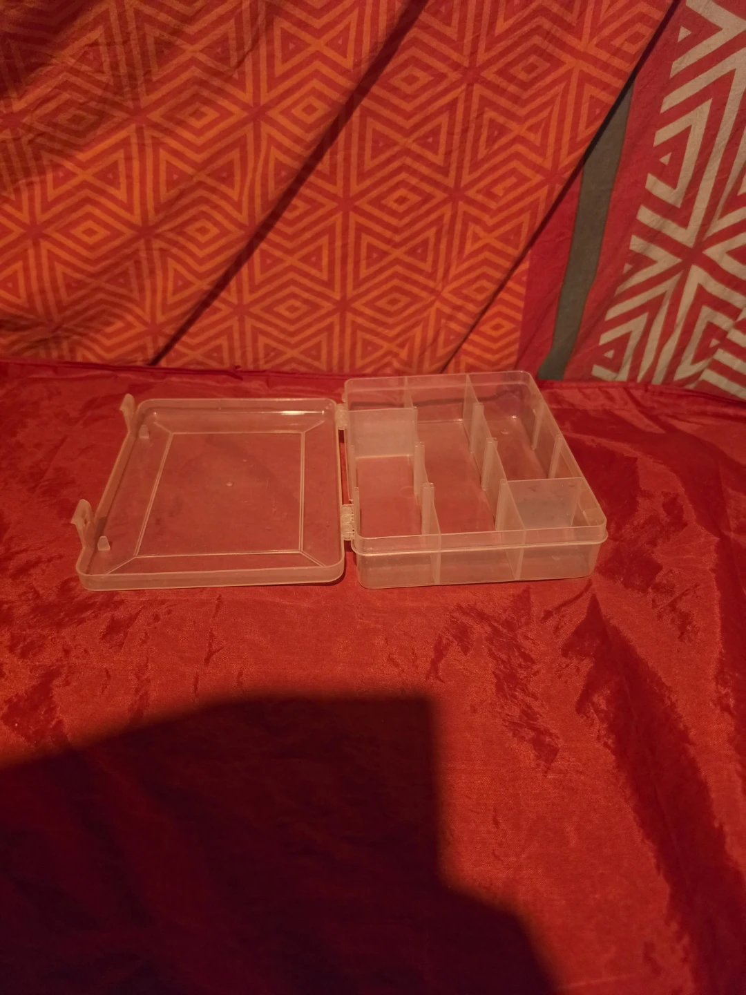 Clear Plastic Organizer Box with Multiple Compartments - photo 3