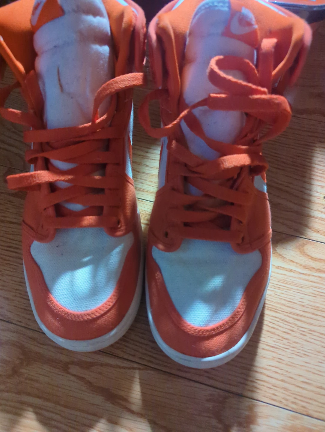 Nike Air Jordan 1 Mid SE Orange White - photo 2