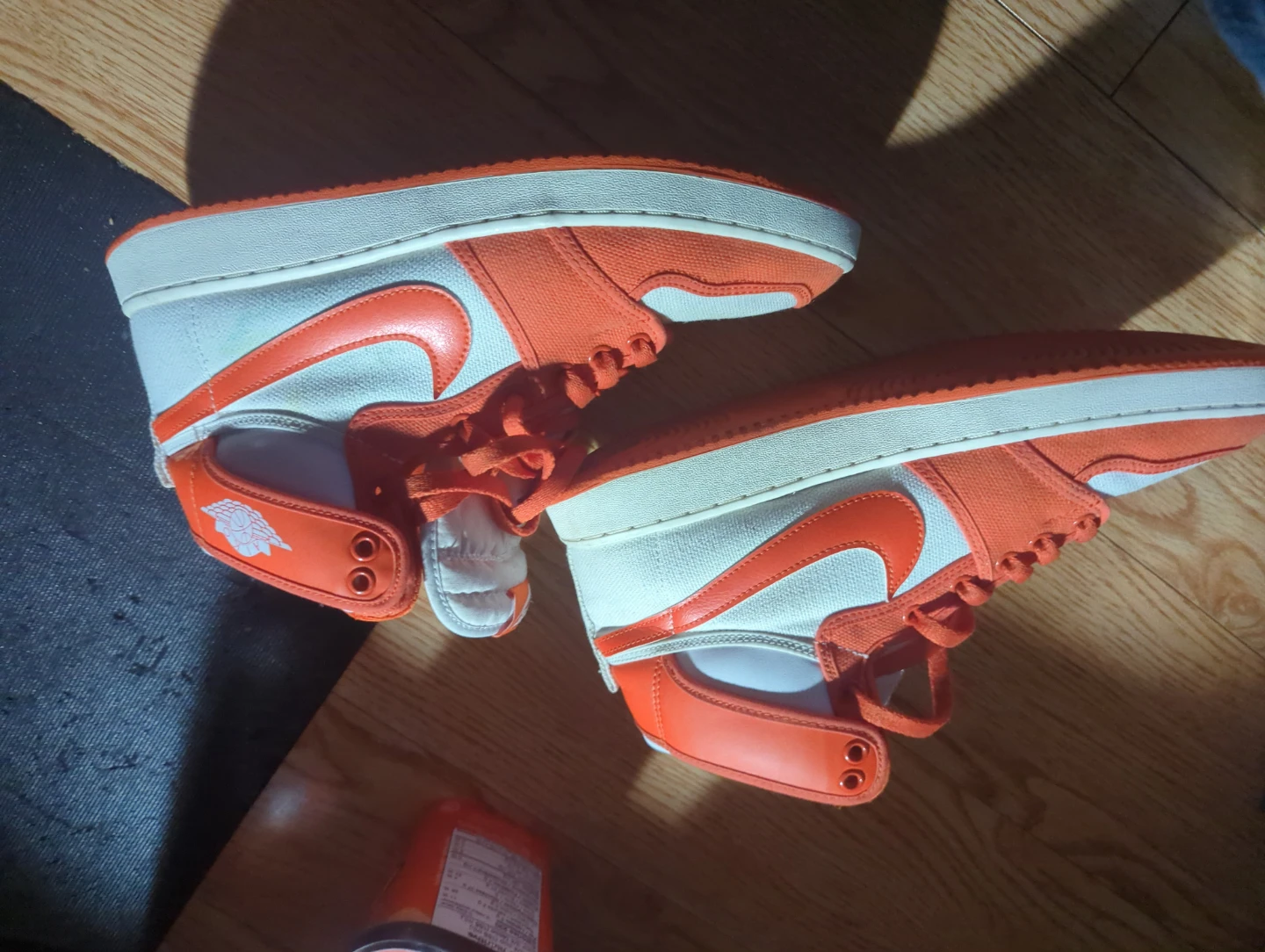 Nike Air Jordan 1 Mid SE Orange White - photo 3