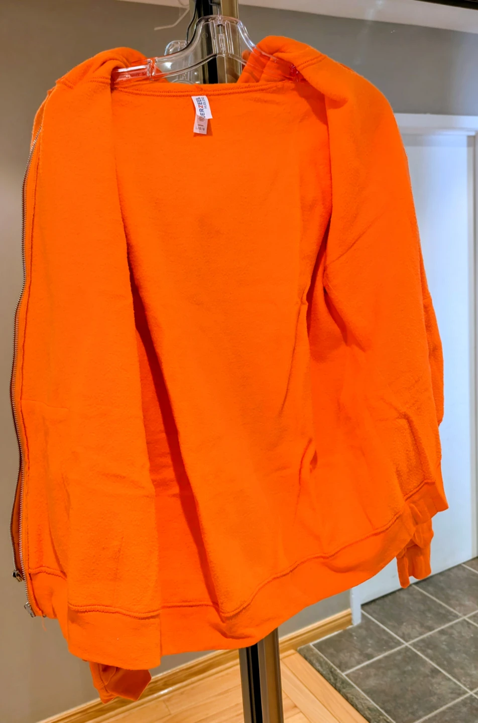 Jerzees Orange Zip-Up Hoodie - photo 2