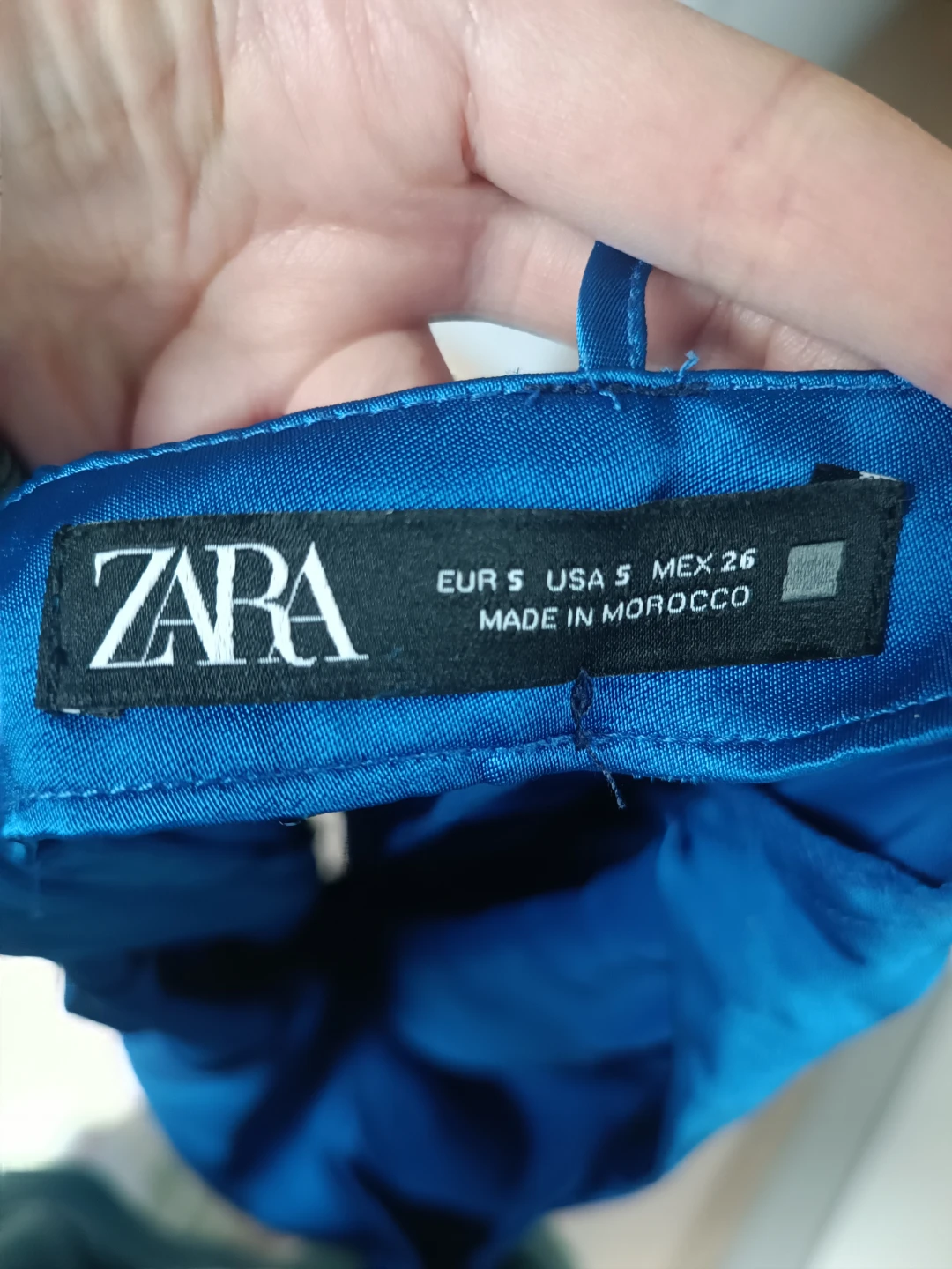 Zara Blue Satin Slip Dress - Size S - photo 2