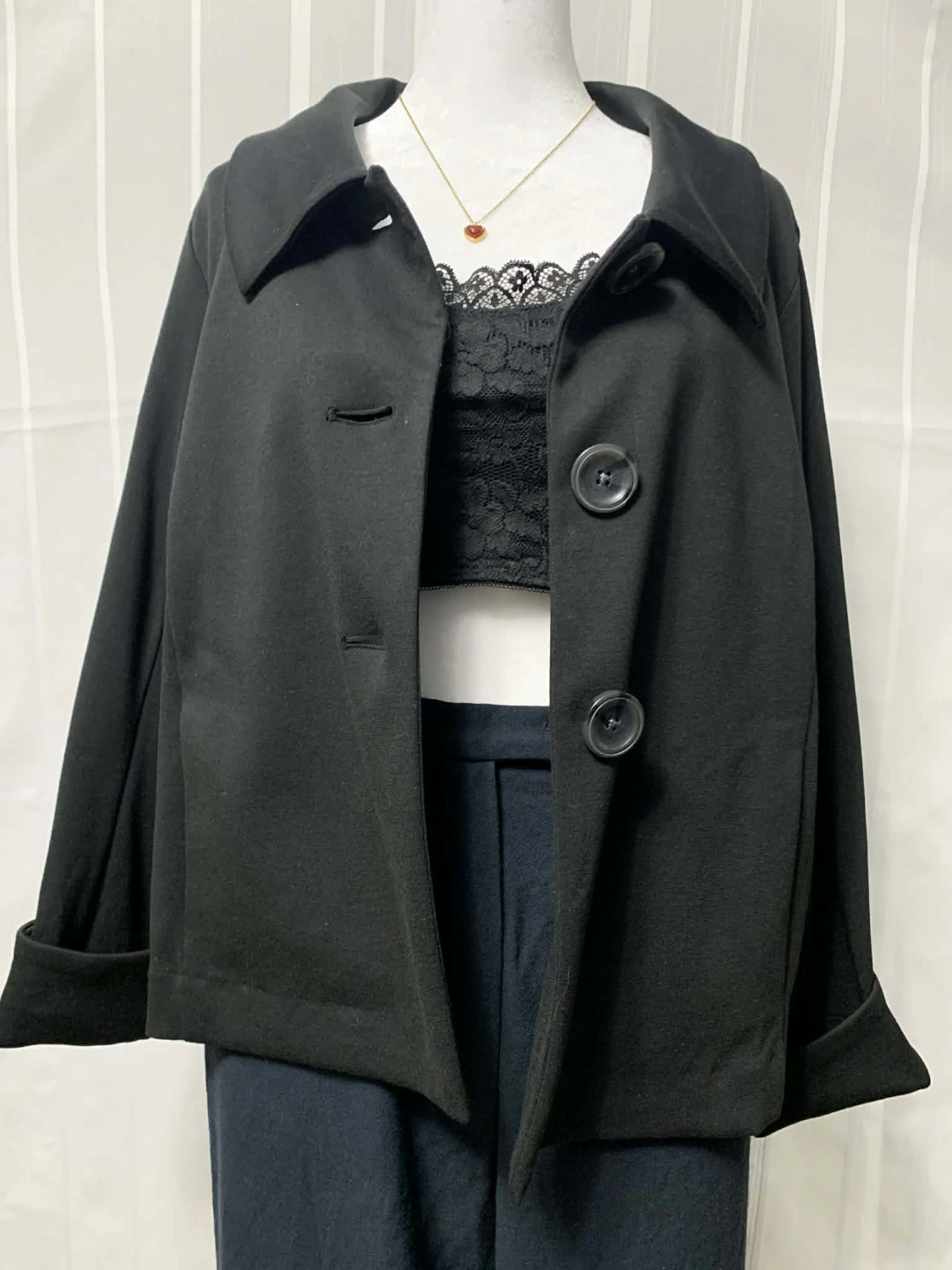 George Black Cropped Jacket - photo 2