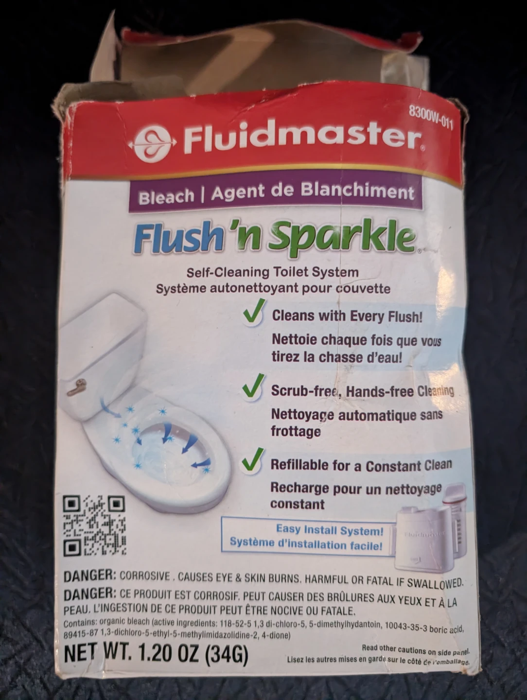 Fluidmaster Flush'n Sparkle Self-Cleaning Toilet System