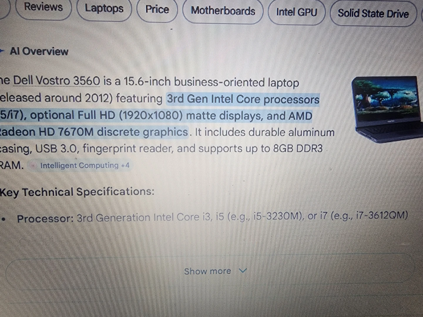 Dell Vostro 3560 Laptop - photo 5