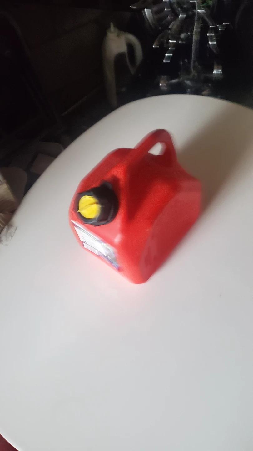 Red Plastic Gas Can - photo 3