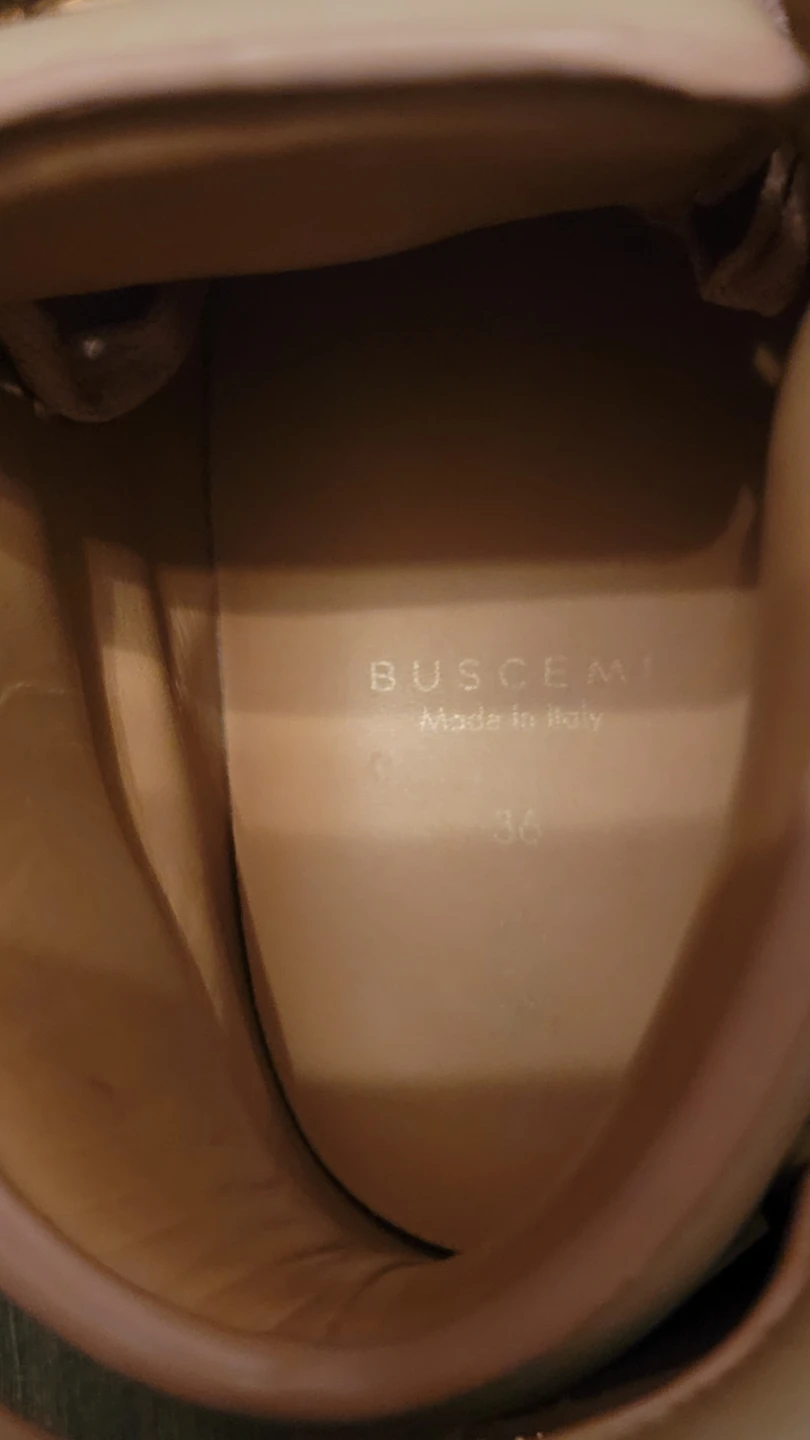 Buscemi Leather Hi-Top Sneakers - photo 3