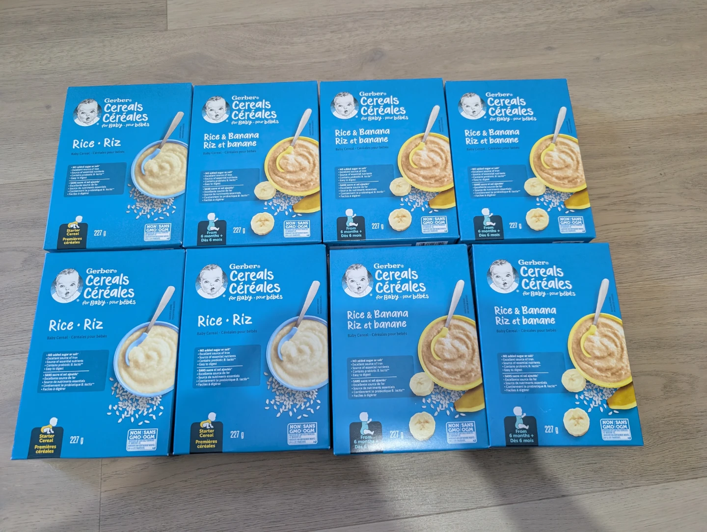 Gerber Cereals Rice & Banana Baby Cereal (227g) -