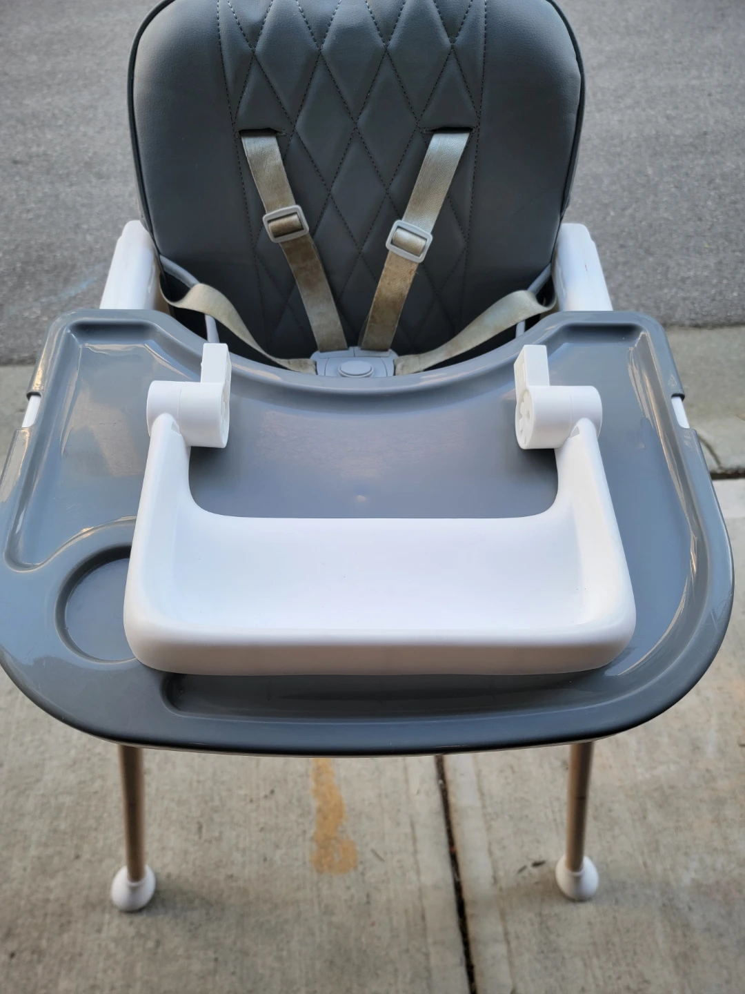 Grey High Chair with Tray - photo 4