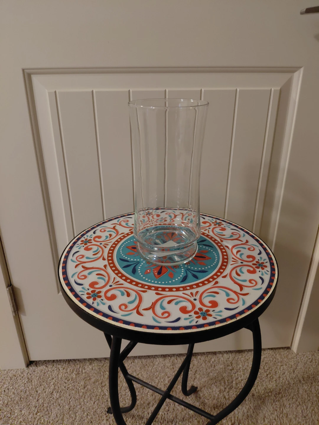 Tall Clear Glass Vase - photo 2