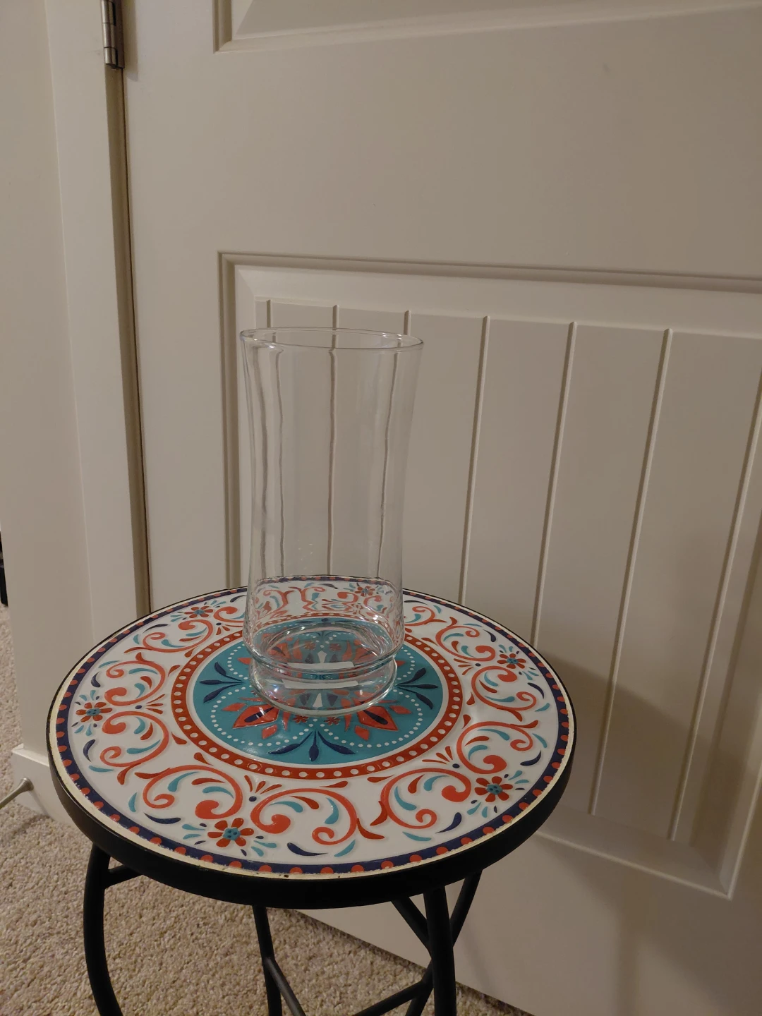 Tall Clear Glass Vase - photo 3