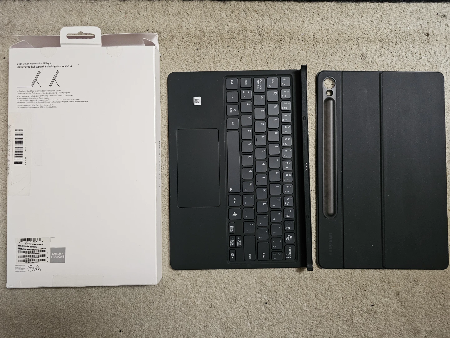 Samsung Keyboard Case for Galaxy Tab S9/S9FE/S10FE - Black - photo 2