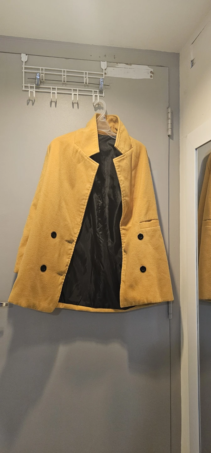 Light Yellow Double-Breasted Blazer - photo 3