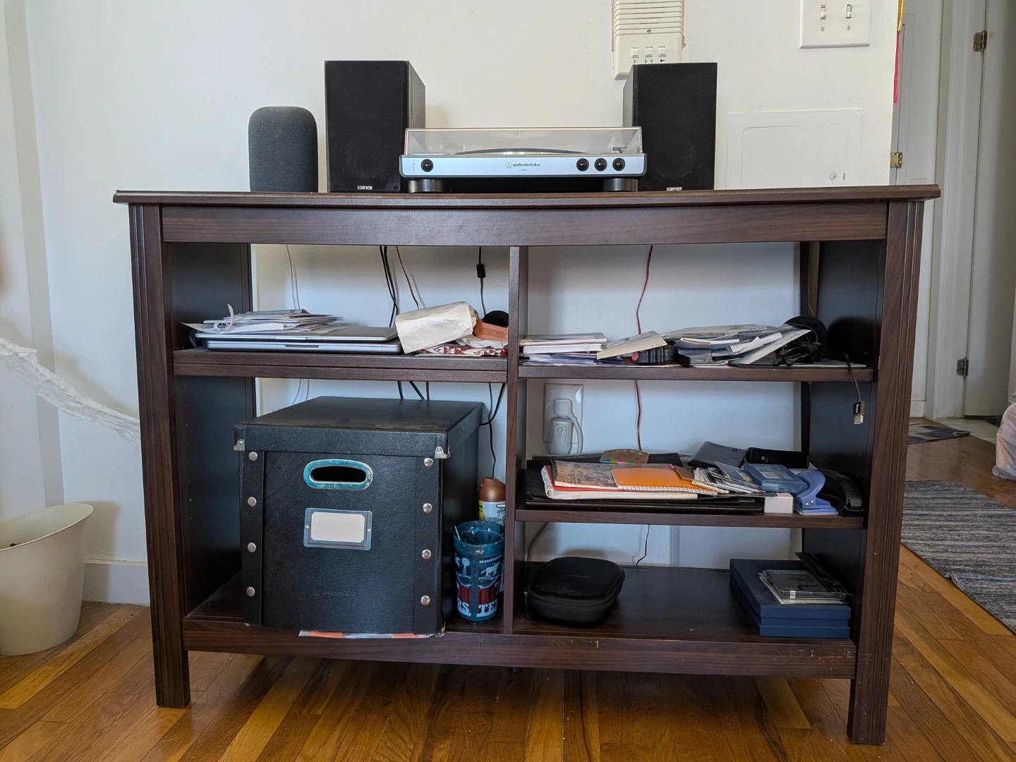 Wooden storage stand