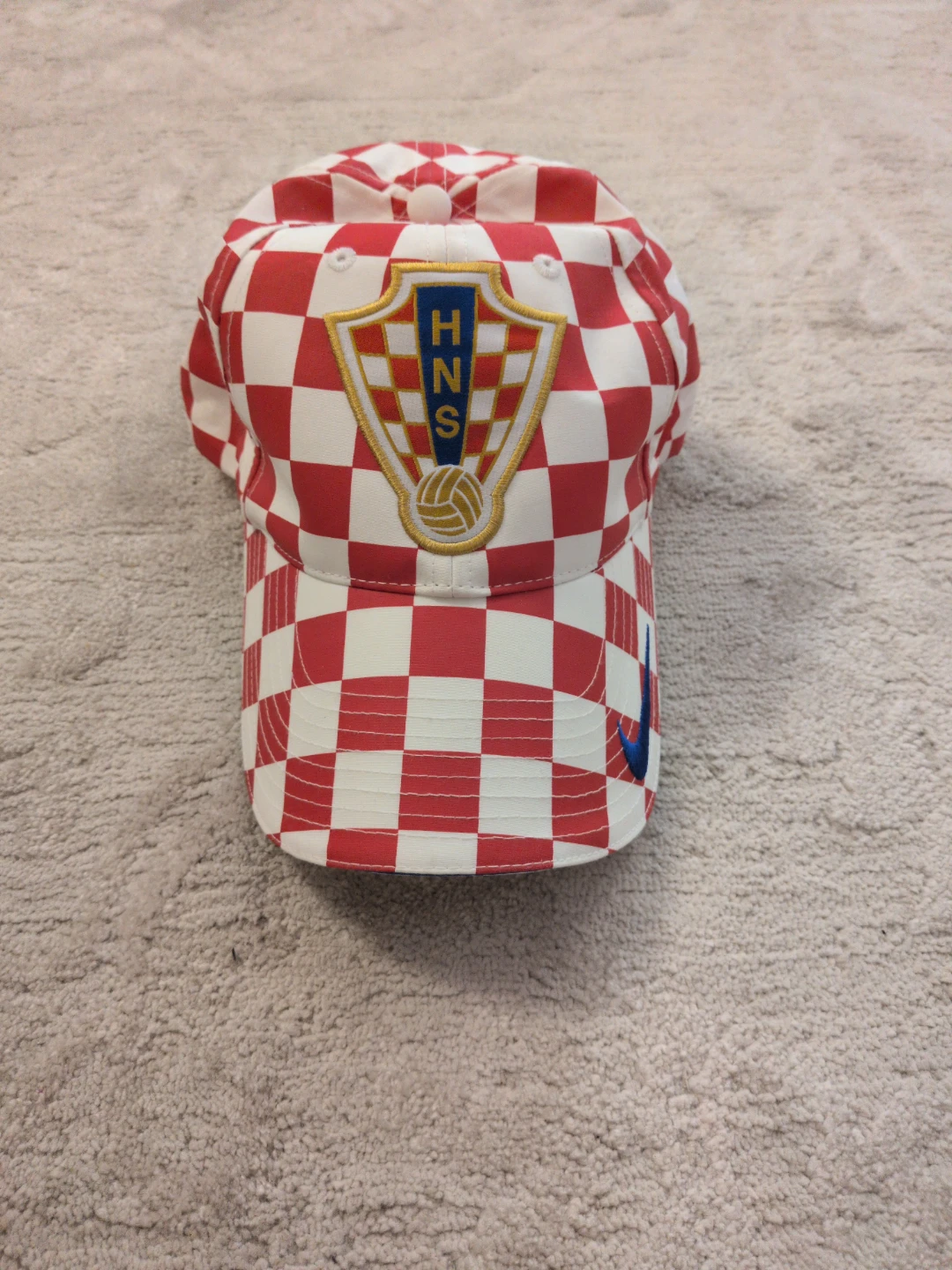 Croatia HNS Checkerboard Baseball Cap