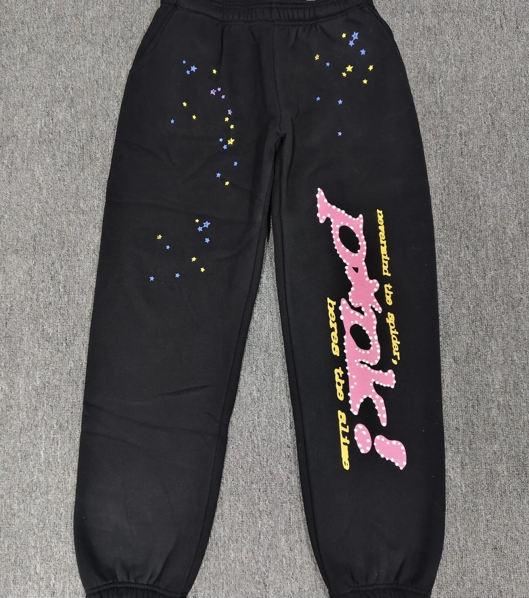 Young Thug Spider "Bears the Slime" Sweatpants Black