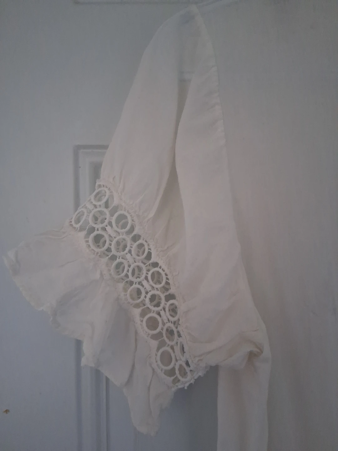 Cream Lace Detail Mini Dress - photo 3