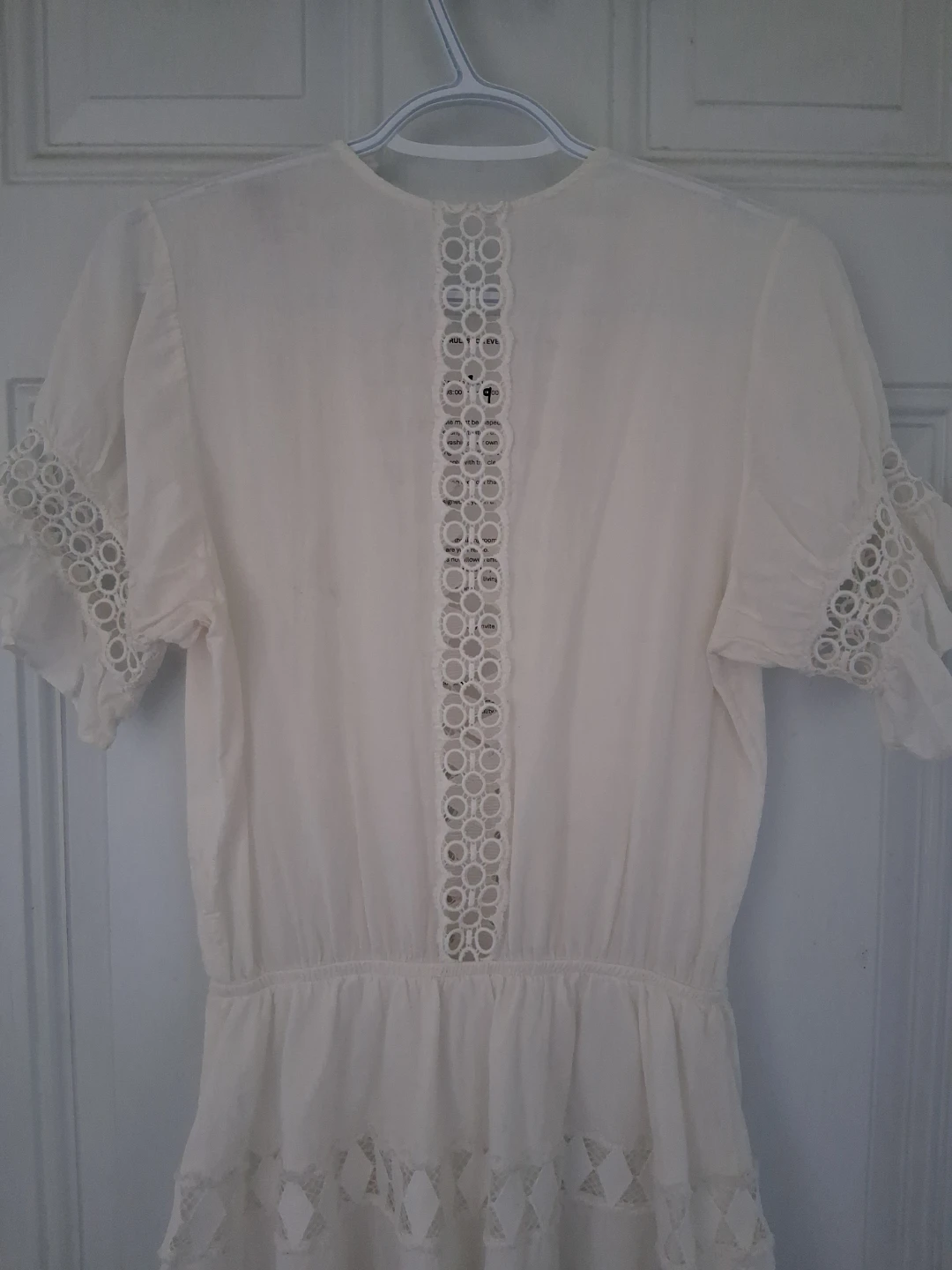 Cream Lace Detail Mini Dress - photo 4