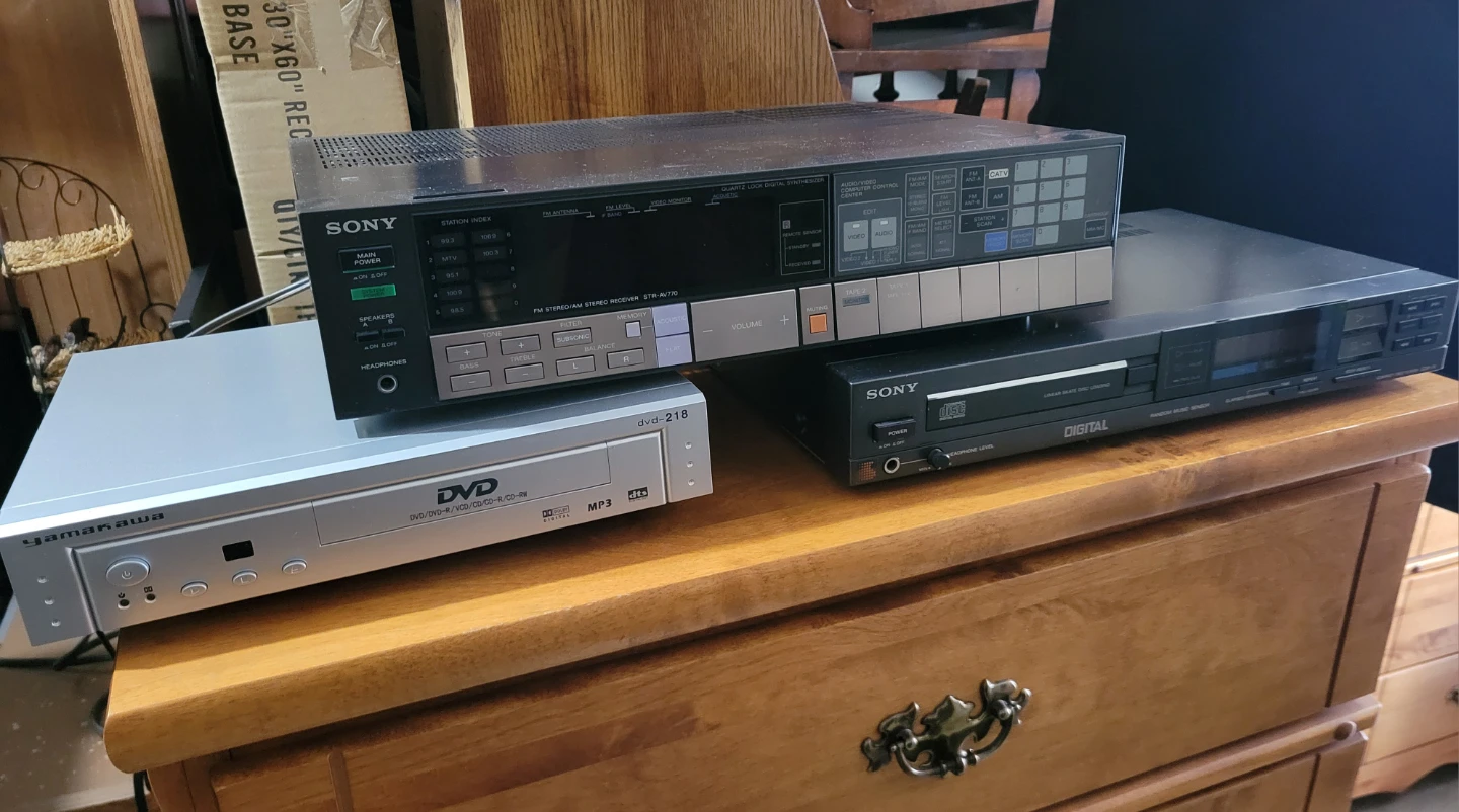 Yamakawa DVD Player, Sony Disc Player, Sony Stereo Receiver - photo 2